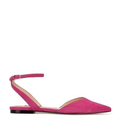 Nine West Briy Pointy Toe Ballet Flats Pink | JBOL84319