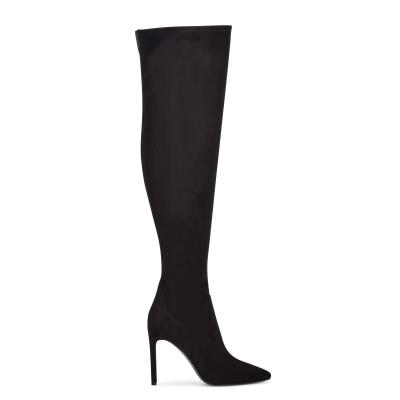 Nine West Tacy Over The Knee Boots Black | GWQD84560